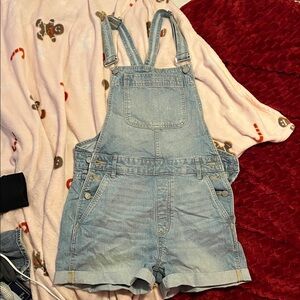 Urban Outfitters Light Blue Denim Overalls